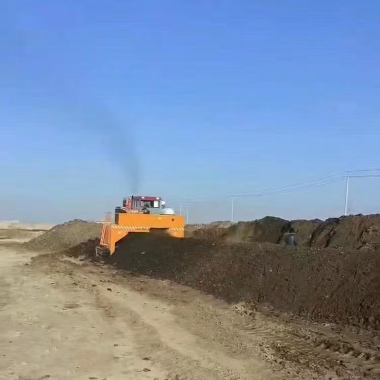 履帶翻推機來處理養殖場的豬糞可以嗎？